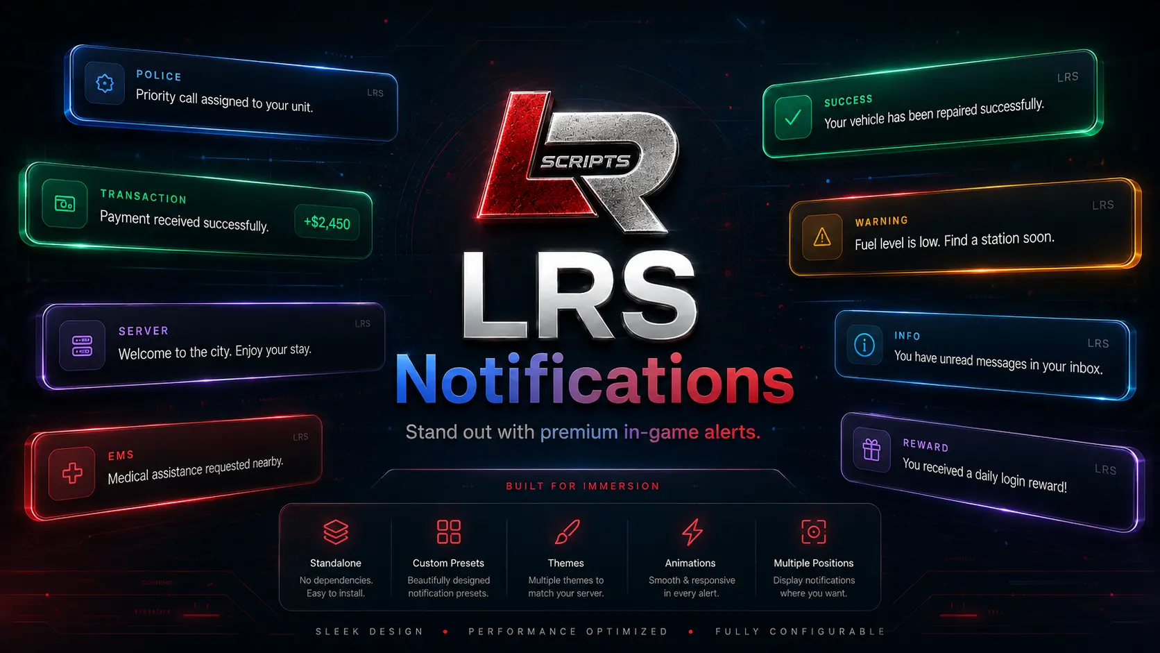 LRS Notifications product artwork