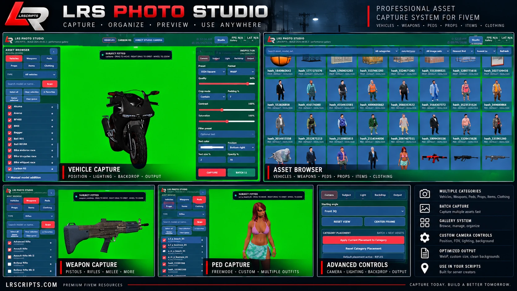 LRS Photo Studio bulk FiveM asset capture system